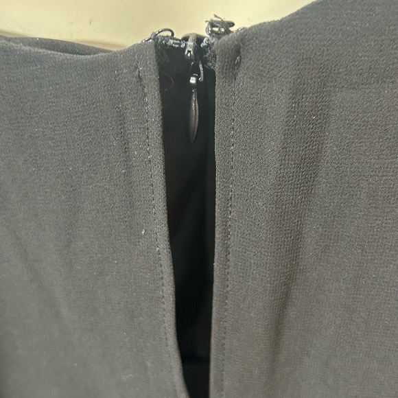 EMMA & MICHELE BLACK JUMPSUIT ONE SHOULDER STUDDED AND ONE SHAWL ELASTIC WAIST S - Picture 8 of 10